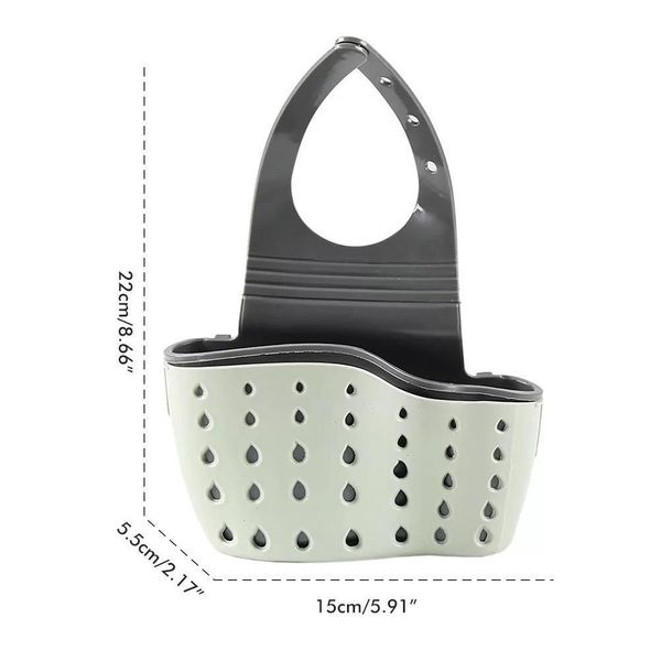 Scaffale Per Lavello Portasapone Spugna Scaffale Per Bagno Portaoggetti Cucina Organizzatore Cucina Regolabile-image