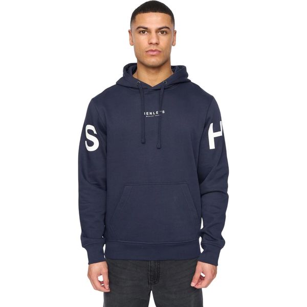 Henleys - Maglia Con Cappuccio "Hensleeve"" Da Uomo BG2031 (L) (Blu Navy)"-image
