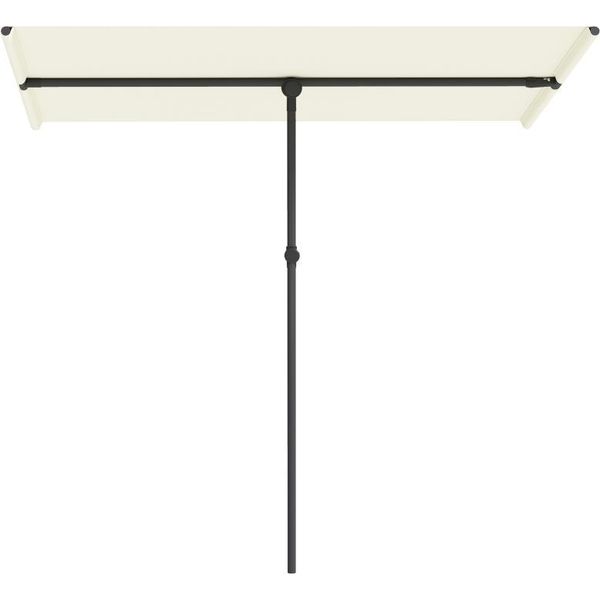 Ombrellone Fortuna Lai Ruotabile Di 180 Gradi, Regolabile In Altezza, Con Palo In Alluminio, Ombrellone Da Mercato, Ombrellone Parasole, Ombrellone A Braccio Laterale, Ombrellone Da Balcone, Ombrellone Per Balcone 150X205 Cm, Beige-image