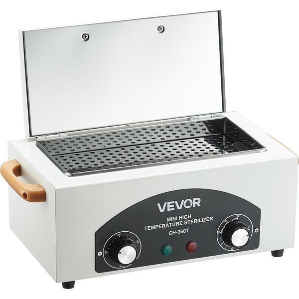 Vevor Autoclave Ad Alta Temperatura 2 L 300 W, Box Macchina Per La Pulizia Ad Alta Temperatura Con Temperatura E Tempo Regolabili, Forno A Calore Secco Per Unghie, Box Sterilizzatore Per Laboratori Domestici-image