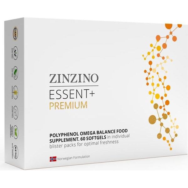 Zinzino Essent+ - Capsule Ad Alto Dosaggio Di Omega-3, Omega-9, D3 Fbm-image