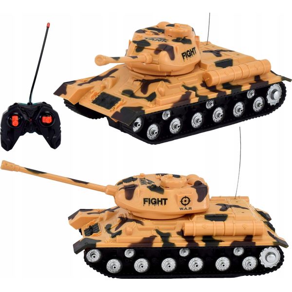 Lolex | Modello Di Carro Armato Rc - 10 Cm - Telecomando - Luci E Suoni - Dettagli Realistici-image