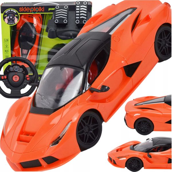 Lolex | Auto Sportiva Rc 1:16 - Rosso - Con Luci E Suoni - Perfetto Per Bambini E Adulti-image