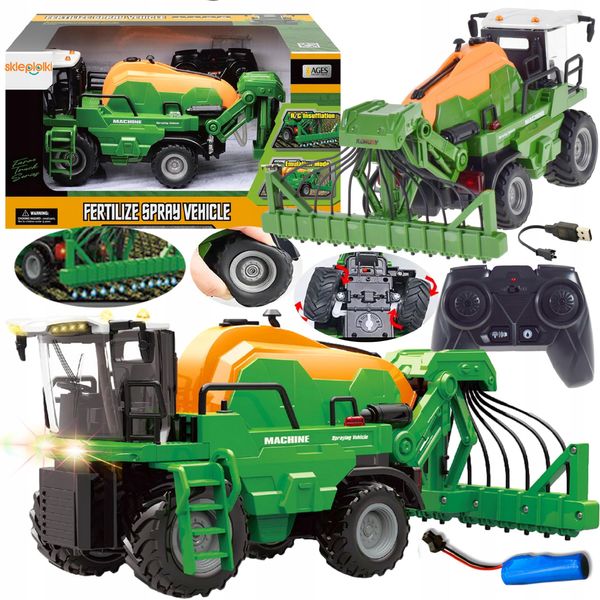 Lolex | Trattore Irroratore Rc - 1:24 - Giocattolo Interattivo - Effetti Luminosi E Sonori-image