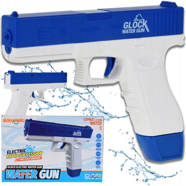 Pistole Giocattolo - Pistola Ad Acqua Elettrica Automatica A Lunga Gittata Con Batteria Ricaricabile Usb - Per Emozionanti Battaglie D'acqua In Estate-image