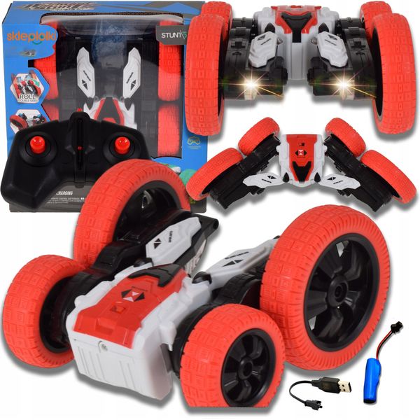 Lolex | Auto Acrobatica Rc 4X4 - Rotazione A 360° - Telecomandata - Illuminazione Led - Divertimento In Derapata-image