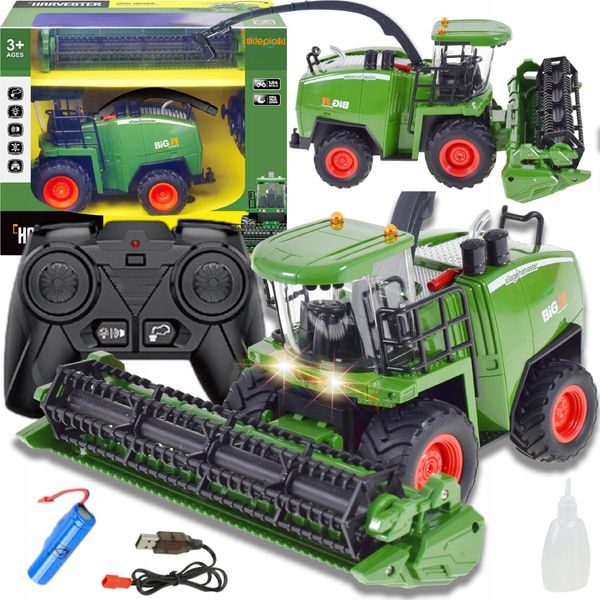 Lolex | Veicolo Agricolo Telecomandato - Mietitrebbia 1:24 - Con Luci E Suoni-image