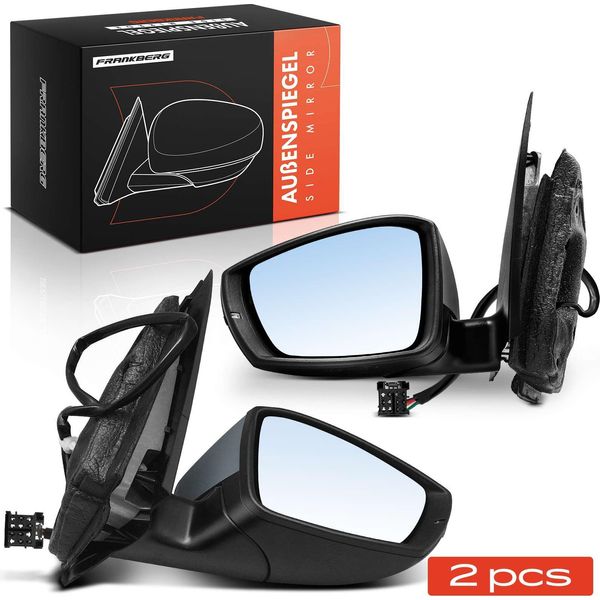 Frankberg 2X Specchietto Retrovisore Sinistro Destro Per Vw Polo 6C1 6R1 1.2L 1.4L-image