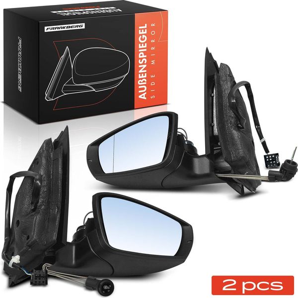 Frankberg 2X Specchietto Retrovisore Sinistro Destro Per Vw Polo 6C1 6R1 1.2L 1.4L-image