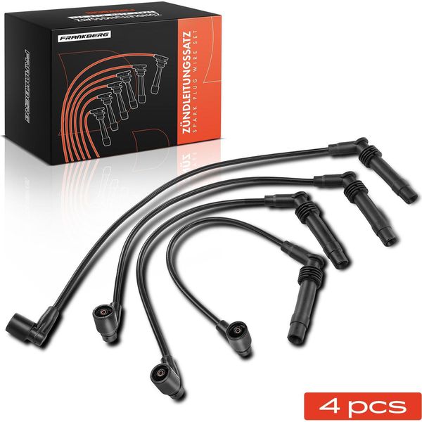 Frankberg 4X Set Di Cavi Di Accensione Per Opel Astra F Vectra B Combo Corsa B Vauxhall-image