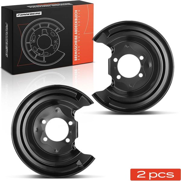 Frankberg 2X Piastra Di Ancoraggio Disco Freno Asse Posteriore Entrambi I Lati Per Toyota Yaris P13 P15 P9 1.5L 2012-2018-image