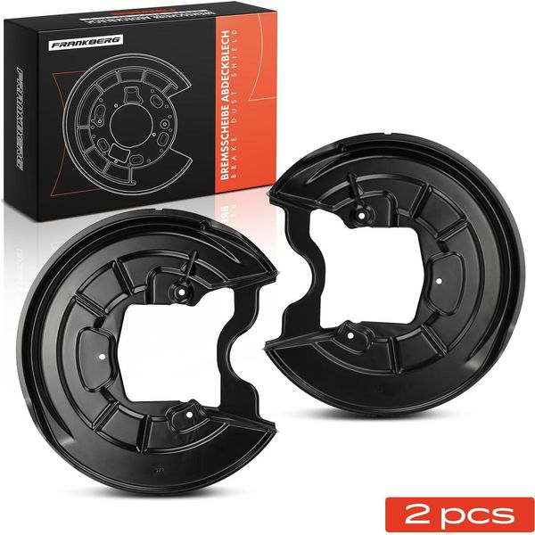 Frankberg 2X Disco Freno Piastra Di Ancoraggio Asse Posteriore Entrambi I Lati Per Vw Golf 5 1K1 Audi A3 8P1 Seat Altea Xl-image
