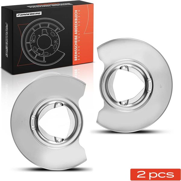 Frankberg 2X Piastra Di Ancoraggio Disco Freno Asse Anteriore Entrambi I Lati Per Tesla Model 3 5YJ3 Model Y 5YJY-image
