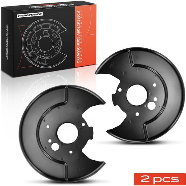 Frankberg 2X Disco Freno Piastra Di Ancoraggio Asse Posteriore Entrambi I Lati Per Nissan Primera Hatchback Estate P12 2002-2008-image