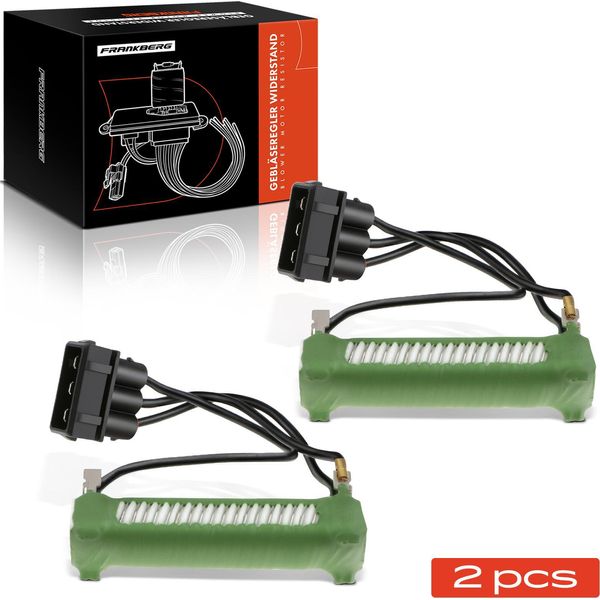 Frankberg 2X Resistenza Serie Motore Soffiatore Per Vw T4 Transporter Iv Sharan 7M Seat Alhambra-image