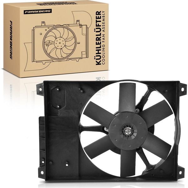 Frankberg 1X Radiatore Motore Monoventola Con Telaio Ventola Radiatore Fiat Ducato CitroëN Jumper Peugeot Boxer 230 244-image