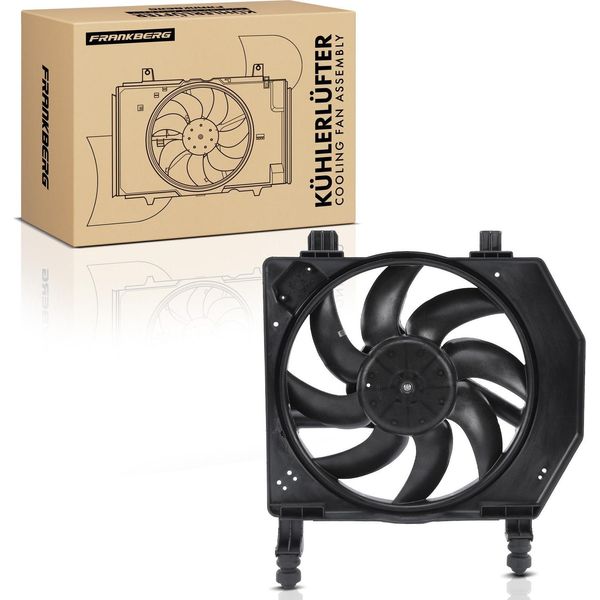 Frankberg 1X Radiatore Motore A Ventola Singola Con Telaio Ventola Radiatore Ford Fiesta Iv Ja Courier Puma 1.2L-1.7L-image