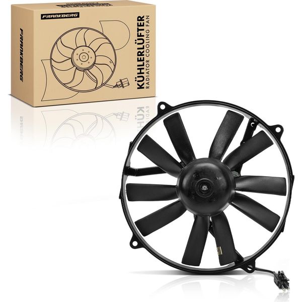 Frankberg 1X Radiatore Motore Monoventola Con Telaio Ventola Radiatore Mercedes-Benz W124 C124 S124 W126-image