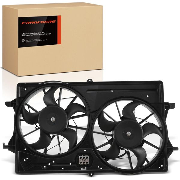 Frankberg 1X Radiatore Motore A Doppia Ventola Con Telaio Ventola Radiatore Ford Focus Daw Dbw Dfw Dnw-image