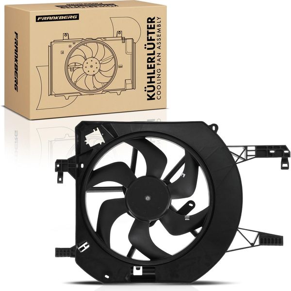 Frankberg 1X Radiatore Motore Monoventola Con Telaio Ventola Radiatore Opel Vivaro A Nissan Primastar Renault-image
