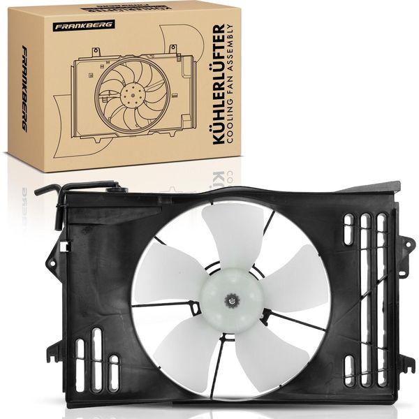 Frankberg 1X Radiatore Motore Ventola Singola Con Telaio Ventola Radiatore Toyota Corolla E11 E12 1.4L 1.6L 1.9L-image
