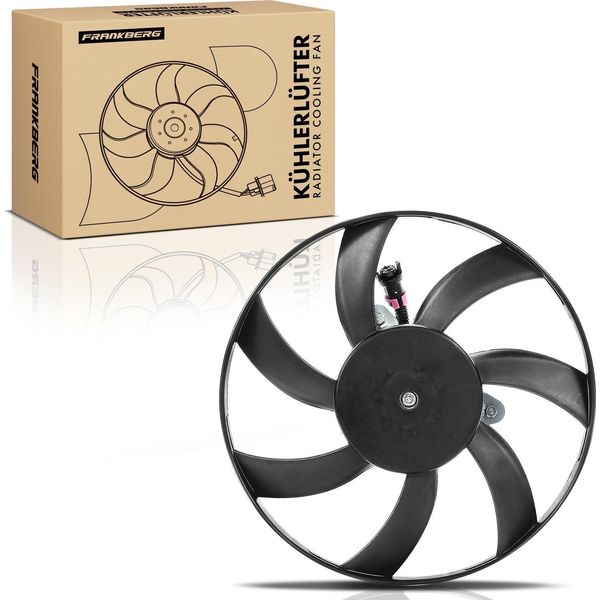 Frankberg 1X Ventola Di Raffreddamento Motore Ventola Singola Senza Telaio Ventola Radiatore Vw Caddy Ii Polo Seat Cordoba Ibiza Ii Inca-image