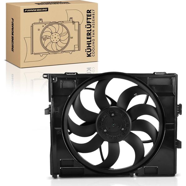 Frankberg 1X Ventola Di Raffreddamento Motore Singola Con Telaio Ventola Radiatore Bmw F20 F21 F23 F22 F87 F30 F80 F32 F82 F36-image