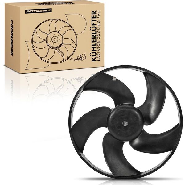 Frankberg 1X Radiatore Motore Ventola Singola Senza Telaio Ventola Radiatore Peugeot 206 Hatchback 1.1L-2.0L 1998-2013-image