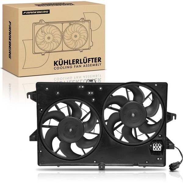 Frankberg 1X Radiatore Motore A Doppia Ventola Con Telaio Ventola Radiatore Ford Cougar Mondeo-image
