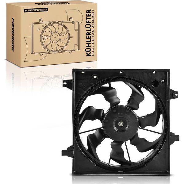 Frankberg 1X Radiatore Motore Ventola Singola Con Telaio Ventola Radiatore Kia Picanto Ja 1.0L 1.2L Anno Dal 2017-image
