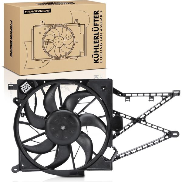 Frankberg 1X Ventola Di Raffreddamento Motore Singola Con Telaio Ventola Radiatore Opel Astra G Cc F08 T98 Astra H Zafira A-image