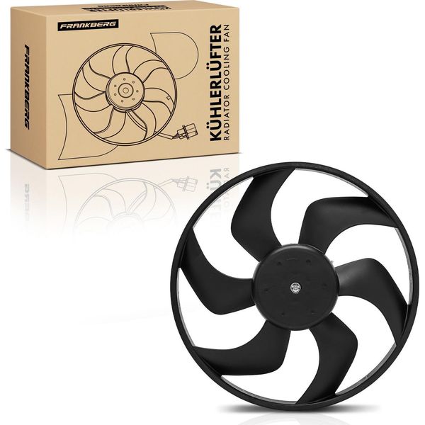 Frankberg 1X Radiatore Motore A Ventola Singola Senza Telaio Per Radiatore Nissan Primastar Opel Vivaro Renault Trafic Ii-image
