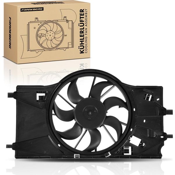 Frankberg 1X Radiatore Motore Monoventola Con Telaio Ventola Radiatore Renault Laguna Iii BT0/1 KT0/1 2.0L-image