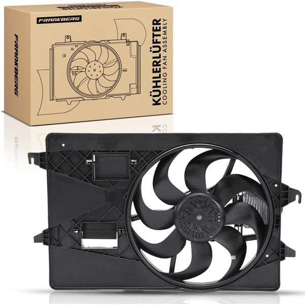 Frankberg 1X Radiatore Motore A Ventola Singola Con Telaio Ventola Radiatore Ford Mondeo Iii B5Y B4Y Turnier Bwy 2.0L-image