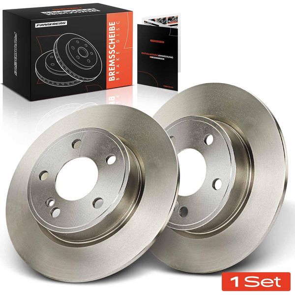 Frankberg 2X Dischi Freno Asse Posteriore Per Mercedes-Benz Classe A W176 Classe B W242 W246 2011-2018-image