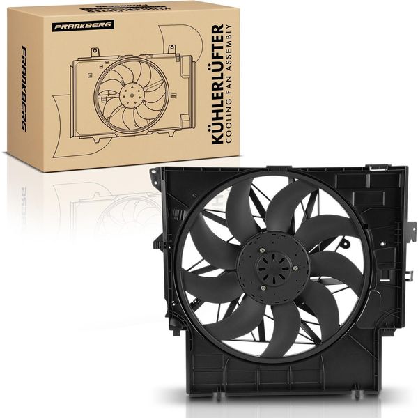 Frankberg 1X Ventola Raffreddamento Motore Per Bmw X3 F25 X4 F26 3.0L 2010-2018-image