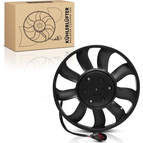 Frankberg 1X Radiatore Motore A Ventola Singola Senza Telaio Ventola Radiatore Vw Touareg Audi A6 A8 Q7 Porsche Cayenne Bentley-image