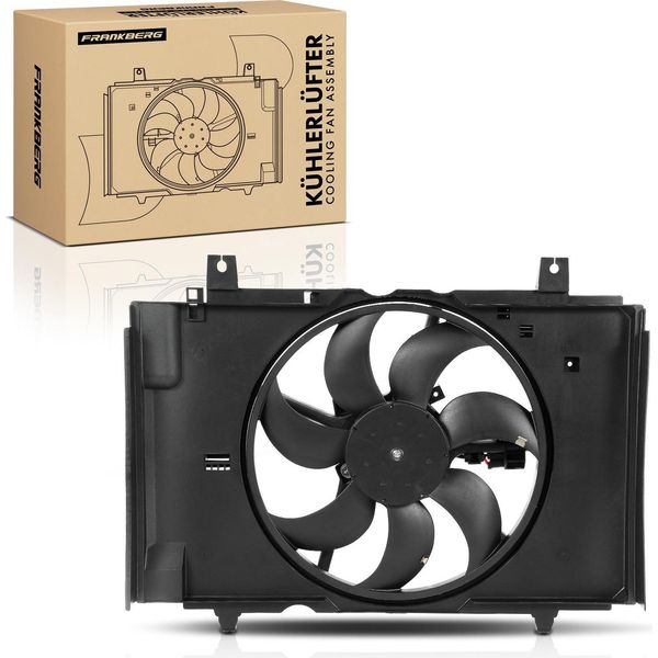 Frankberg 1X Radiatore Motore Ventola Singola Con Telaio Ventola Radiatore Nissan Juke Van F15 1.6L-image
