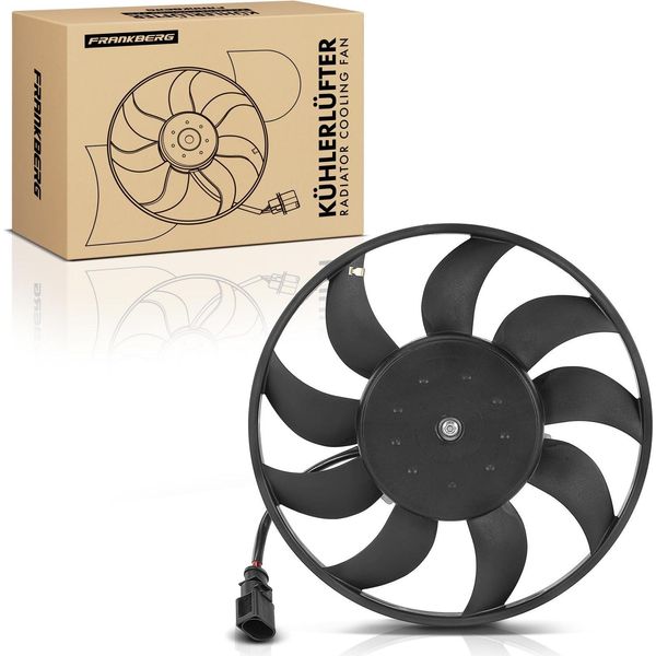 Frankberg 1X Radiatore Motore A Ventola Singola Senza Cornice Per Ventola Radiatore Vw Golf Vii 5G Passat Audi A1 A3 Skoda-image