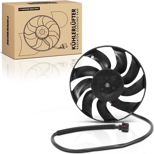 Frankberg 1X Ventola Di Raffreddamento Motore Singola Senza Telaio Ventola Radiatore Vw Transporter T5 Multivan V 7E 7H-image