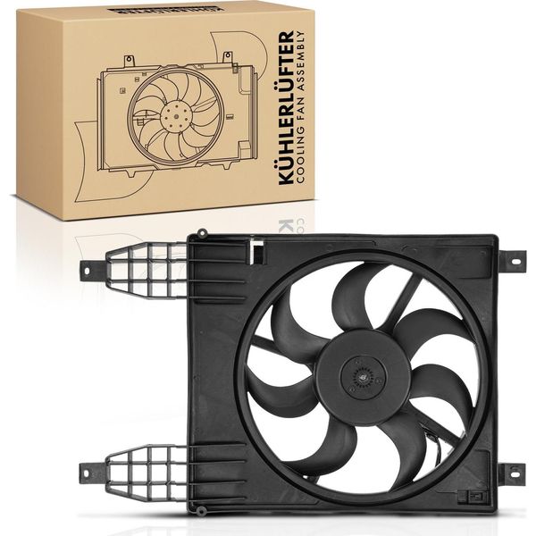 Frankberg 1X Radiatore Motore Ventola Singola Con Telaio Ventola Radiatore Chevrolet Aveo Kalos T250 T255 1.2L-image