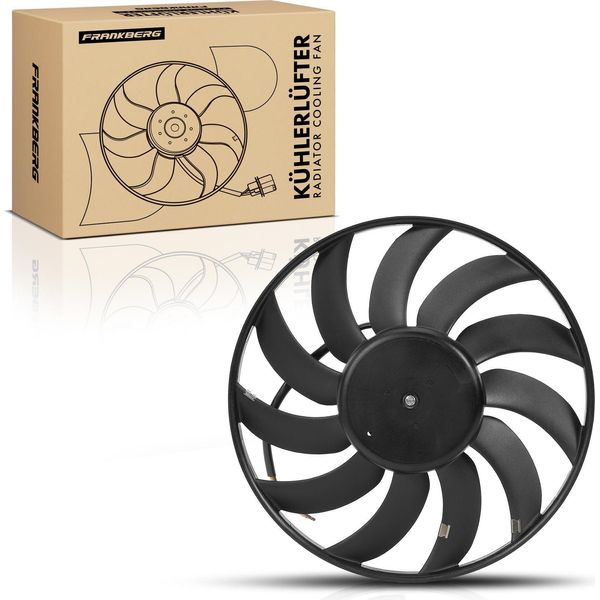 Frankberg 1X Ventola Di Raffreddamento Motore Singola Senza Telaio Ventola Radiatore Audi A4 8D 8E Avant A6 Seat Exeo St 1.6L-3.2L-image