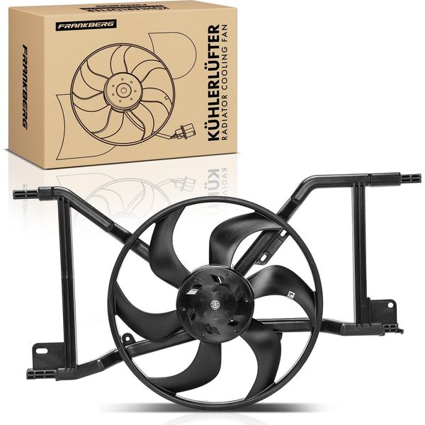Frankberg 1X Radiatore Motore Monoventola Con Telaio Ventola Radiatore Renault Twingo 3 Smart Forfour 453-image