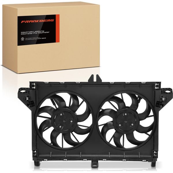 Frankberg 1X Radiatore Motore Doppia Ventola Con Telaio Ventola Radiatore Tesla Model S 5YJS Ev Awd Anno Dal 2019-image