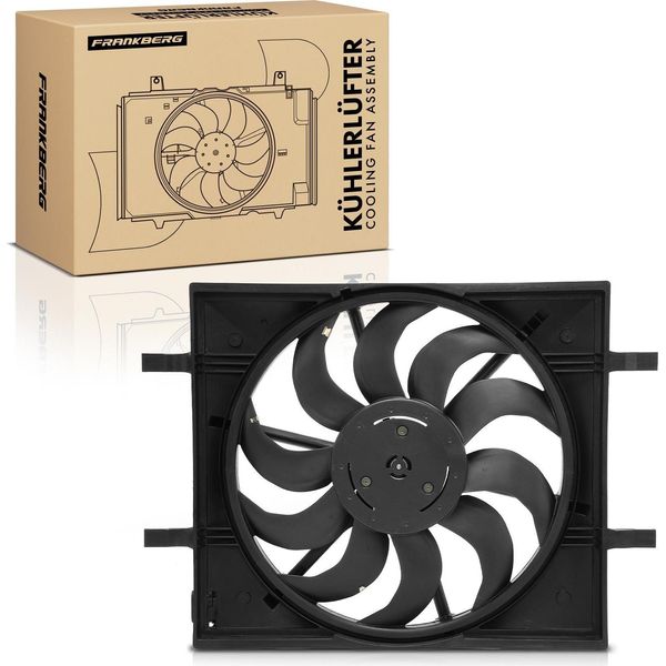 Frankberg 1X Radiatore Motore A Ventola Singola Con Telaio Ventola Radiatore Vw ID3 ID4 E21 2021-2024-image