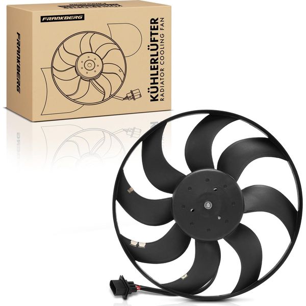 Frankberg 1X Radiatore Motore A Ventola Singola Senza Telaio Vw Polo 6C 6R 9N Skoda Fabia Toledo Ibiza-image