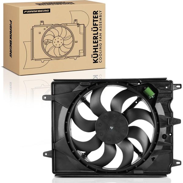 Frankberg 1X Radiatore Motore Monoventola Con Telaio Ventola Radiatore Fiat Tipo 356 357 Hatchback 1.4L-image
