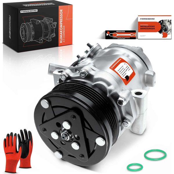 Frankberg 1X Compressore Aria Condizionata Per Opel Astra G T98 F70 F08 F48 Zafira A 1998-2005-image