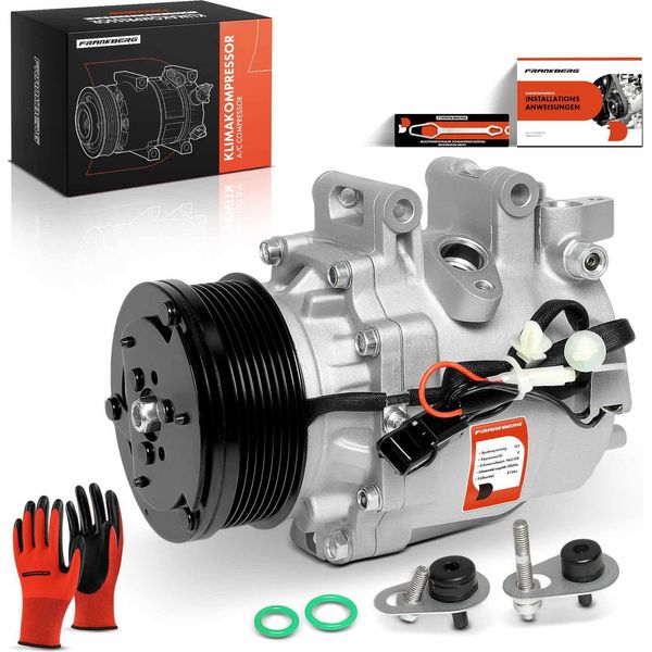 Frankberg 1X Compressore Aria Condizionata Per Honda Civic Viii Fk Fa CR-V Iii Re FR-V Be-image
