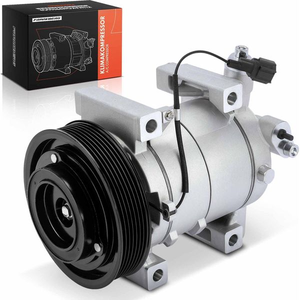 Frankberg 1X Compressore Aria Condizionata Per Nissan NP300 D40 Navara Pathfinder Iii R51 2.5L-image